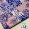 ژاکارد چهل تیکه ترک رنگ بنفش