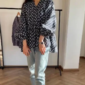 شانتون نخ ترک طرحدار سبز خطی