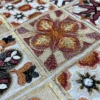 لینن سوزندوزی چهارخونه هندی رنگ اجری