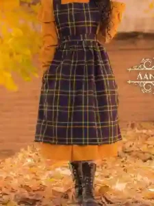 کشمیر سپاهان چهار خونه مشکی و زرد