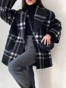 کشمیر سپاهان چهار خونه مشکی و زرد